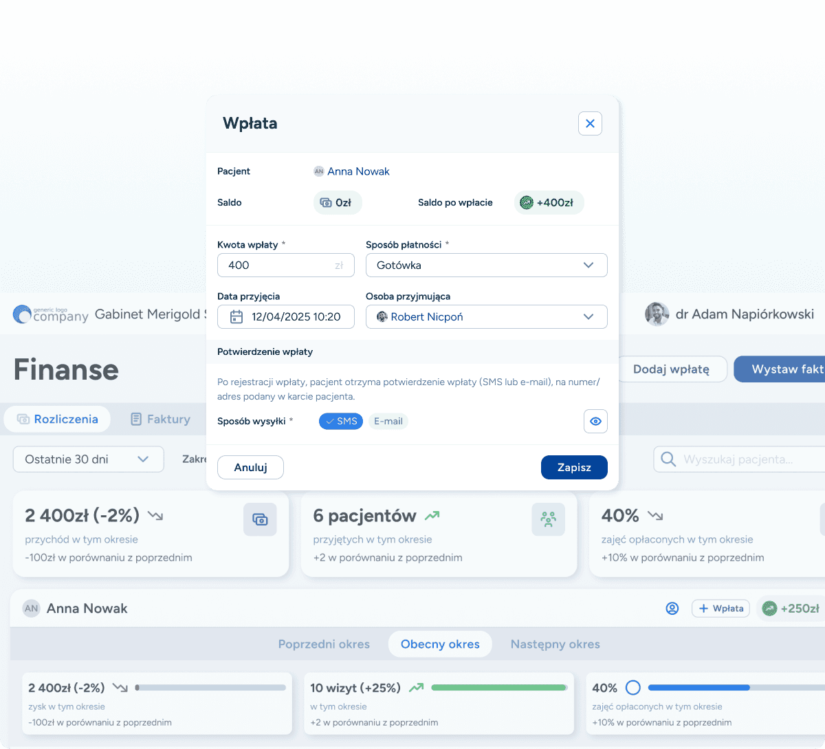 Realizacja wpłat dostosowana do Twoich potrzeb.