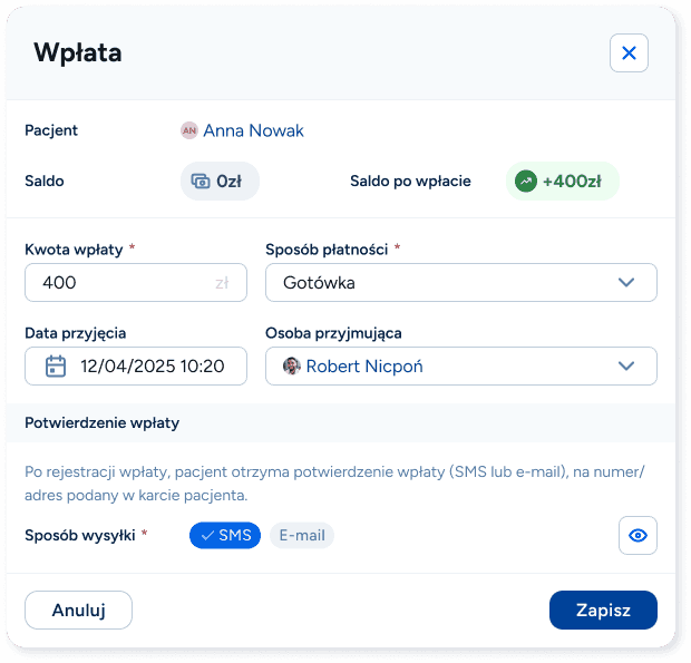 Realizacja wpłat dostosowana do Twoich potrzeb.