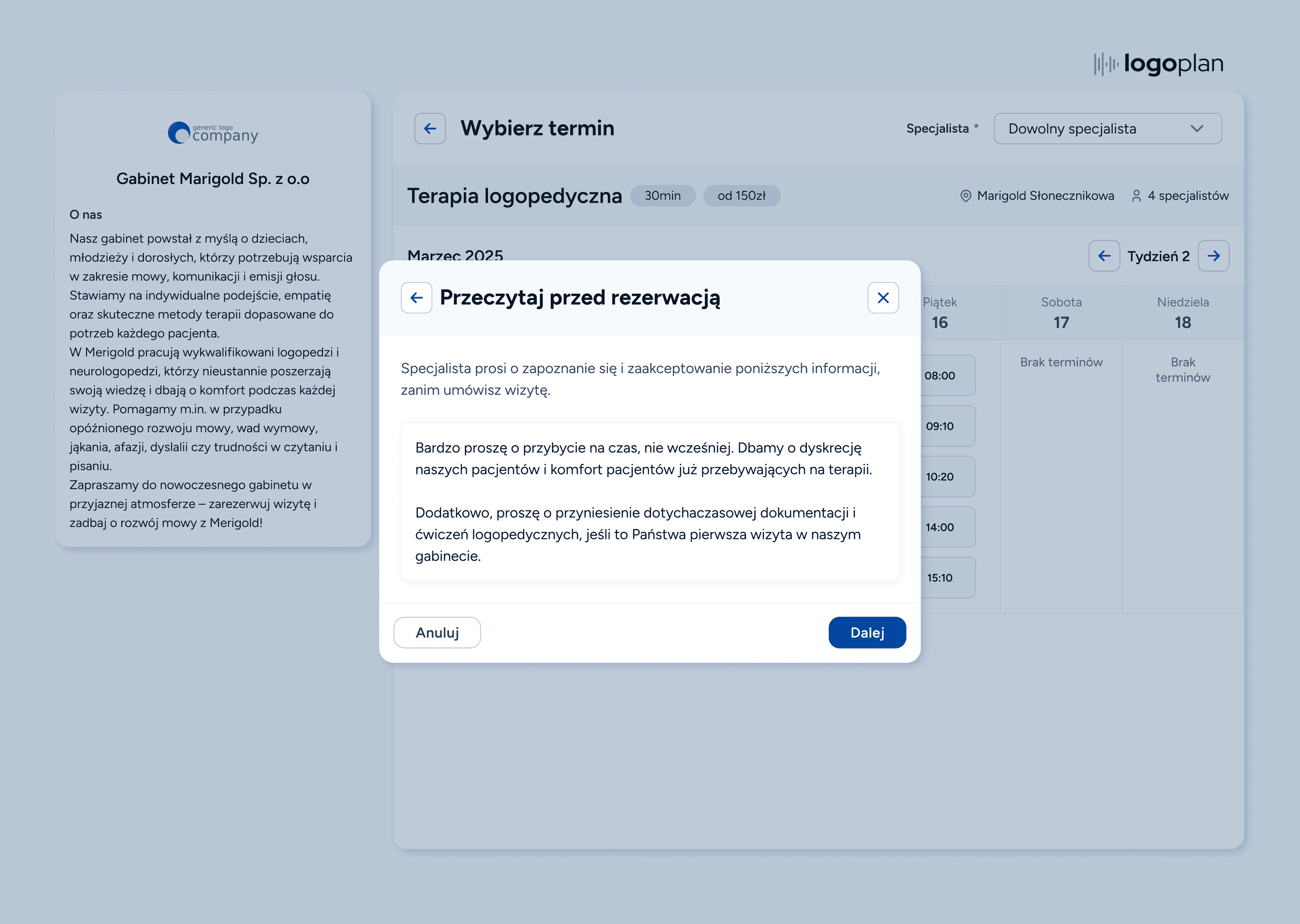 Dodawanie notatek dla pacjentów w systemie rezerwacji wizyt